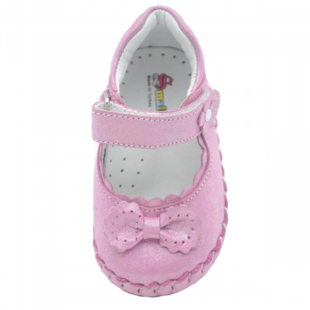 Pantofi din piele pentru fete Small Foot SMFT8F-21, Roz [2]