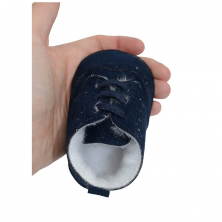Botosei eleganti imblaniti pentru baieti Christopher Baby Club KOD-6277, Bleumarin [2]