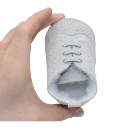 Botosei eleganti imblaniti pentru baieti Christopher Baby Club KOD-4877-G, Gri [2]