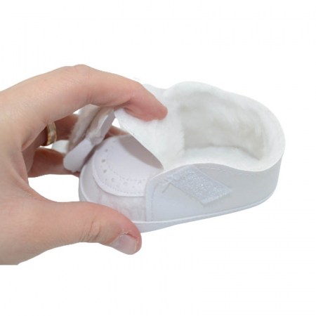 Botosei eleganti imblaniti pentru fete Christopher Baby Club KOD-3429-A, Alb [3]