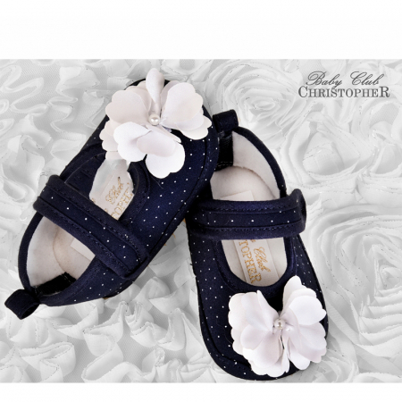 Botosei eleganti pentru fete Christopher Baby Club 6352-BL-10-0-3-luni, Bleumarin [3]