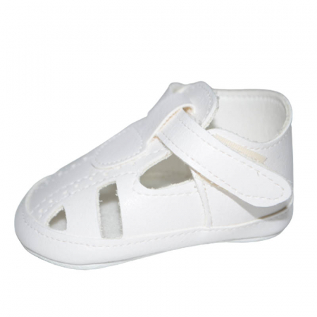 Botosei botez - Botosei eleganti pentru fete Christopher Baby Club 5324-A, Alb