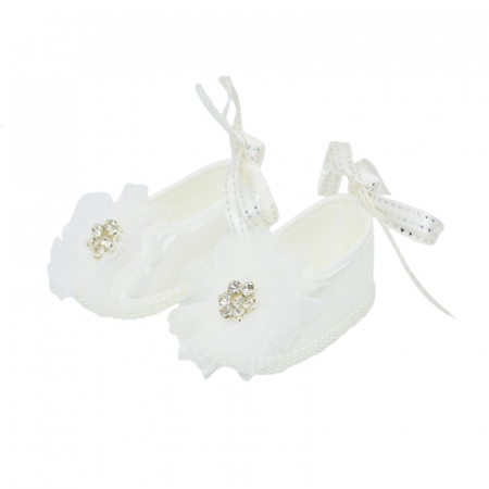 Botosei botez - Botosei eleganti pentru fete Mini Junior BTS-BS2, Alb