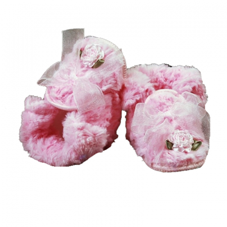 Botosei bebelusi - Botosei eleganti pentru fete Christopher Baby Club 3412R-12-0-3-luni, Roz