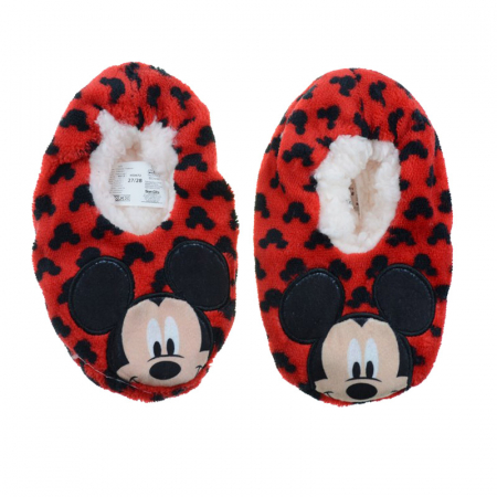 Botosei de casa antiderapanti pentru baieti Sun City Mickey Mouse HS0672R-27-28, Rosu [2]