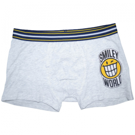 Lenjerie intima - Boxeri pentru baieti Smiley Mini Junior SMY262, Gri