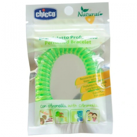 Bratara impermeabila si parfumata cu ulei din Lemongrass impotriva insectelor Chicco 115617-V, Verde [1]