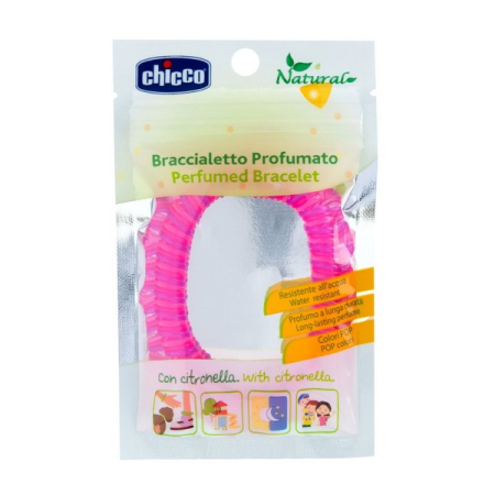 Bratara impermeabila si parfumata cu ulei din Lemongrass impotriva insectelor Chicco 115617F, Fucsia [1]