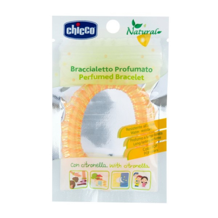 Bratara impermeabila si parfumata cu ulei din Lemongrass impotriva insectelor Chicco 115617G, Galben [1]
