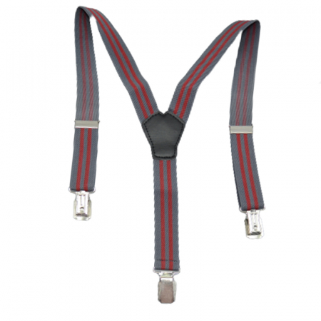 Îmbrăcăminte băieți - Bretele reglabile pentru copii Mini Junior BRGL-9, Gri