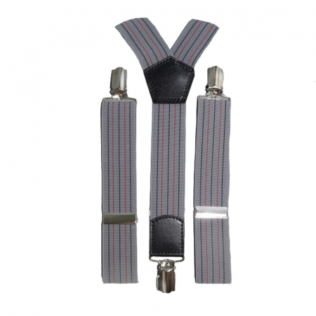 Îmbrăcăminte băieți - Bretele reglabile pentru copii Mini Junior BRGL-G, Gri