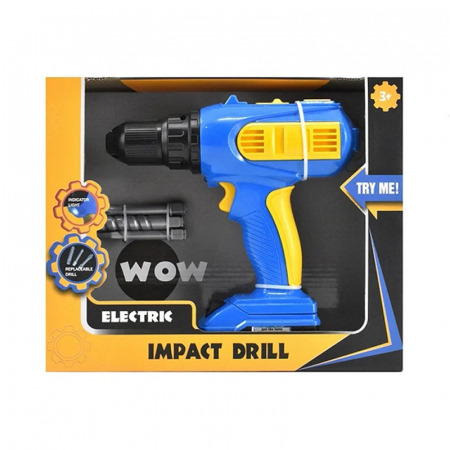 Burghiu cu accesorii de jucarie Midex 7935, Albastru [1]