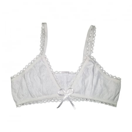 Lenjerie intima - Bustiera din bumbac, pentru fete, Sevim 3559BF, Alb