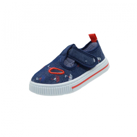 Tenisi baieti - Pantofi din panza pentru baieti Tom Miki C-T9046-A-21, Bleumarin