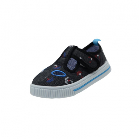 Tenisi baieti - Pantofi din panza pentru baieti Tom Miki C-T9046-D-21, Negru