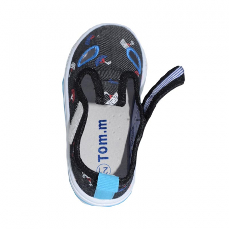 Pantofi din panza pentru baieti Tom Miki C-T9046-D-21, Negru [3]