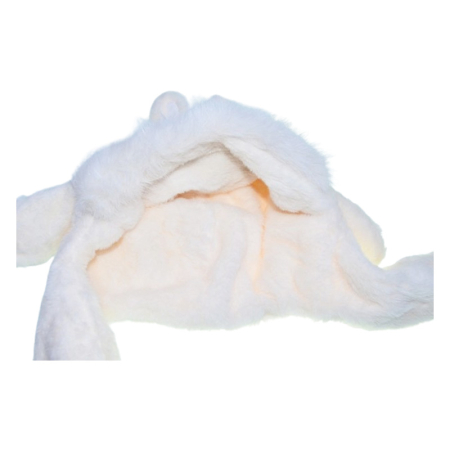 Caciula din plus, model Labubu, cu miscari din urechi, pentru copii, Mini Junior C3010A-50, Alb [2]