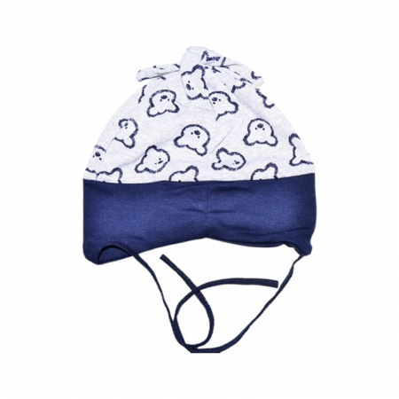 Caciula din bumbac, pentru baieti, Mini Junior CABMJ1303-10, Bleumarin [1]