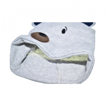 Caciula din bumbac, pentru baieti, Mini Junior CABMJ1303-21, Gri [2]