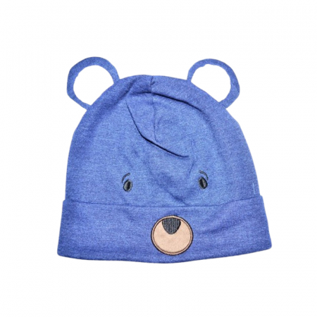 Căciuli băieți primăvară, toamnă și iarnă - Caciula din bumbac, pentru baieti, Mini Junior CABMJ1303-23, Bleumarin