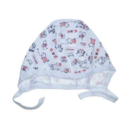 Îmbrăcăminte băieți - Caciula din bumbac pentru copii Pifou CA-PF15, Alb