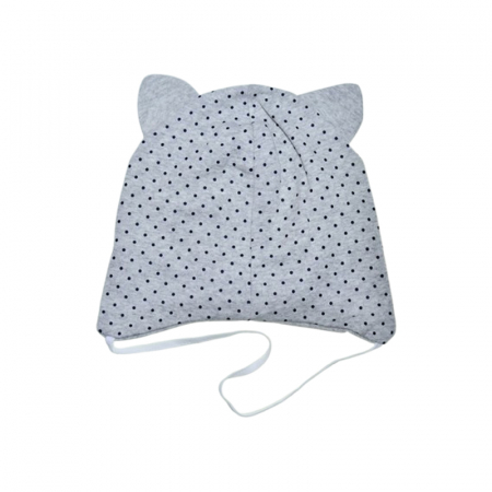 Caciula din bumbac, pentru fete, Mini Junior CAMJ1303-25, Gri [2]