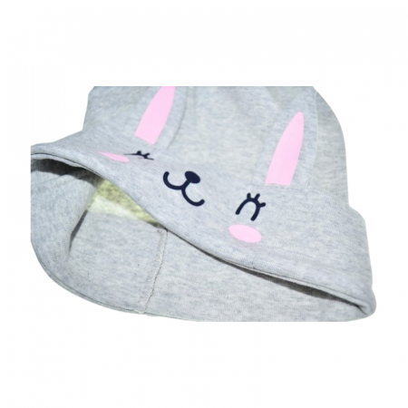 Caciula din bumbac, pentru fete, Mini Junior CAMJ1303-30, Gri [2]