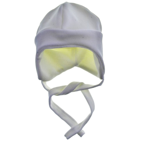 Caciuli fete - Caciula din catifea si bumbac, cu 2 straturi, pentru copii, Mini Junior C1711A-36, Alb