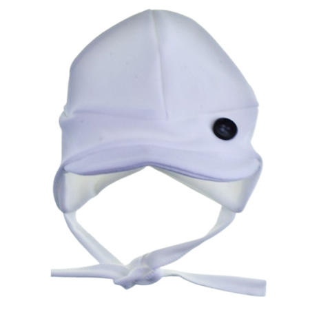 Caciuli si palarii de vara baieti - Caciula din catifea si bumbac, cu 2 straturi, pentru copii, Mini Junior C1711A14-38, Alb