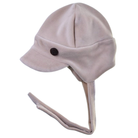 Caciula din catifea si bumbac, cu 2 straturi, pentru copii, Mini Junior C1711B3, Bej [1]