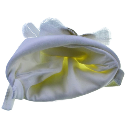 Caciula din catifea si bumbac, cu 2 straturi, pentru fete, Mini Junior C1811A5-38, Alb [3]