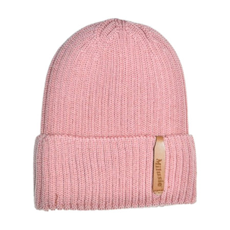 Îmbrăcăminte fete - Caciula din lana merinos, pentru fete, Milusie C0111R-44, Roz