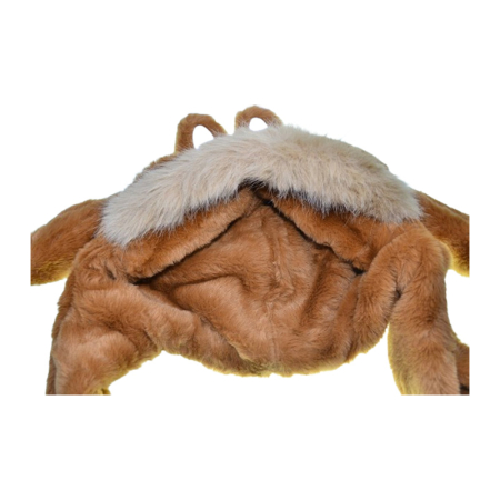 Caciula din plus, model Labubu, cu miscari din urechi, pentru copii, Mini Junior C3010M3-50, Maro [3]