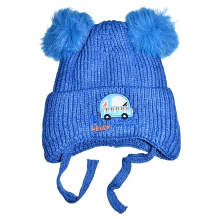 Caciuli si palarii de vara baieti - Caciula groasa, pentru baieti, Mini Junior CB1511MB-2, Albastru