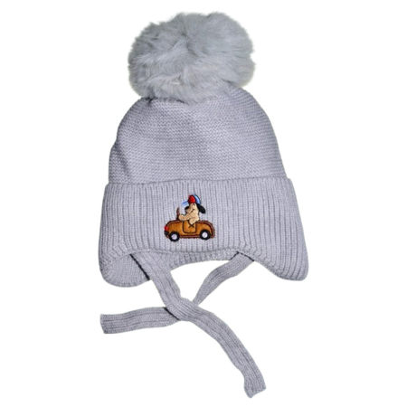 Caciuli si palarii de vara baieti - Caciula groasa, pentru baieti, Mini Junior CB1511MG-1, Gri