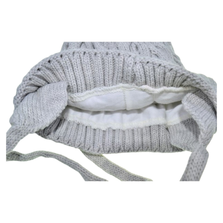 Caciula groasa dubla, pentru copii, Mini Junior CMJ1812G-36, Gri [1]