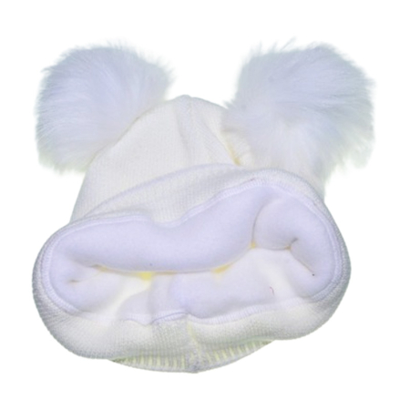 Caciula groasa pentru fete, Mini Junior C0111A2-3, Alb [2]