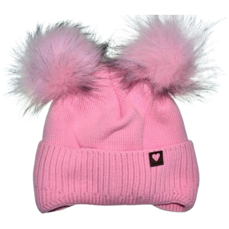 Caciuli fete - Caciula groasa pentru fete, Mini Junior C0111R4-3, Roz