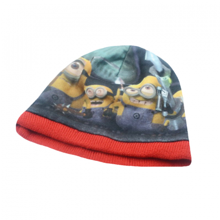 Căciuli băieți primăvară, toamnă și iarnă - Caciula pentru baieti Sun City Minions PH4110R-52, Multicolor