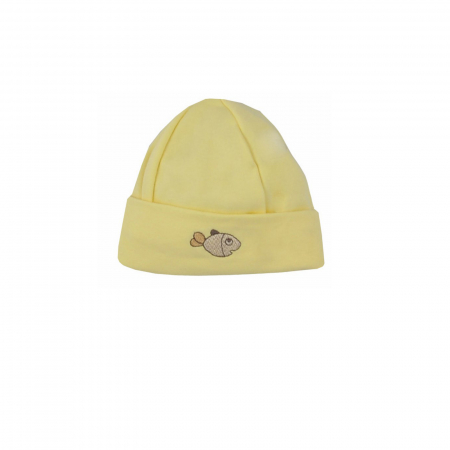 Căciuli băieți primăvară, toamnă și iarnă - Caciula pentru copii Koala Rybka B01-034G_68 cm, Galben