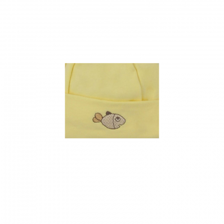 Caciula pentru copii Koala Rybka B01-034G_68 cm, Galben [1]