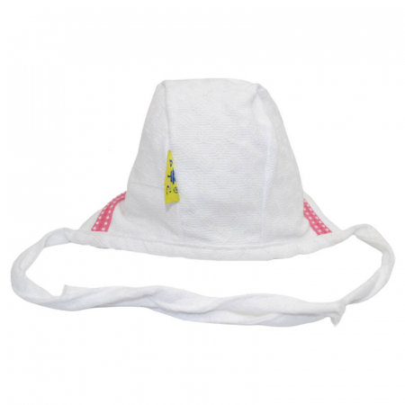 Set caciula cu snur si esarfa pentru fete Piticot 3052023-3, Alb [2]