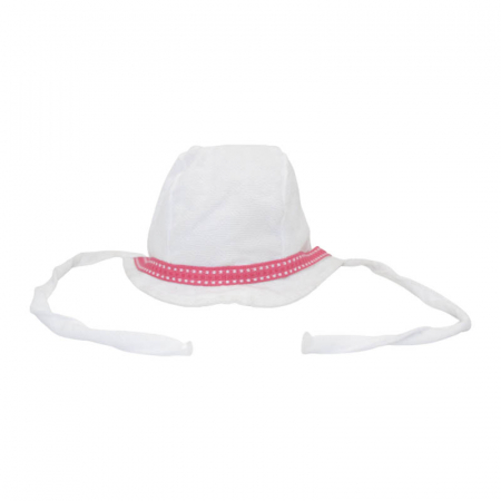 Set caciula cu snur si esarfa pentru fete Piticot 3052023-3, Alb [1]