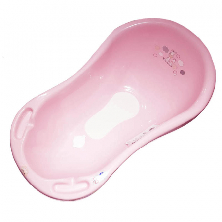 Cadite si suporturi bebelusi - Cadita cu scurgere si anti alunecare pentru bebelusi 100 cm Maltex Zebra 6753-41, Roz