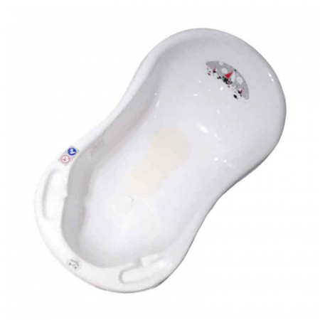 Cadite si suporturi bebelusi - Cadita cu scurgere si anti alunecare pentru bebelusi 84 cm Maltex Ocean 6300-60-A, Alb