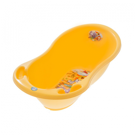 Cadita pentru baie cu termometru 86 cm Tega Baby Safari SF-004-124, Galben [0]