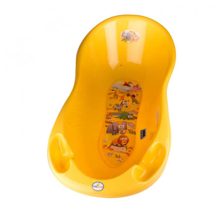 Cadita pentru baie cu termometru 86 cm Tega Baby Safari SF-004-124, Galben [1]