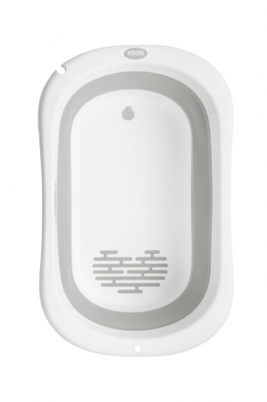 Cadita pliabila pentru bebelusi cu dop de scurgere 82 x 48 x 23.5 cm Keeeper Maja 200523G, Gri [3]