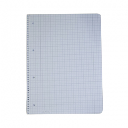 Caiet A4 cu spirala, cu patratele, Herlitz, 80 file patratele, motiv New Batik Freedom, 201224, Alb [1]