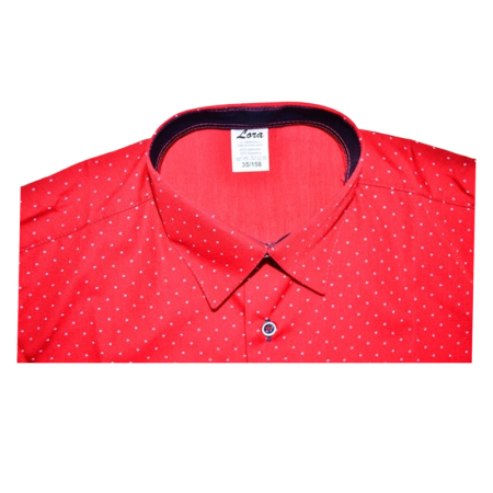 Camasa cu maneca lunga, cu buline, pentru copii, LA Kids LKD2609R, Rosu [2]